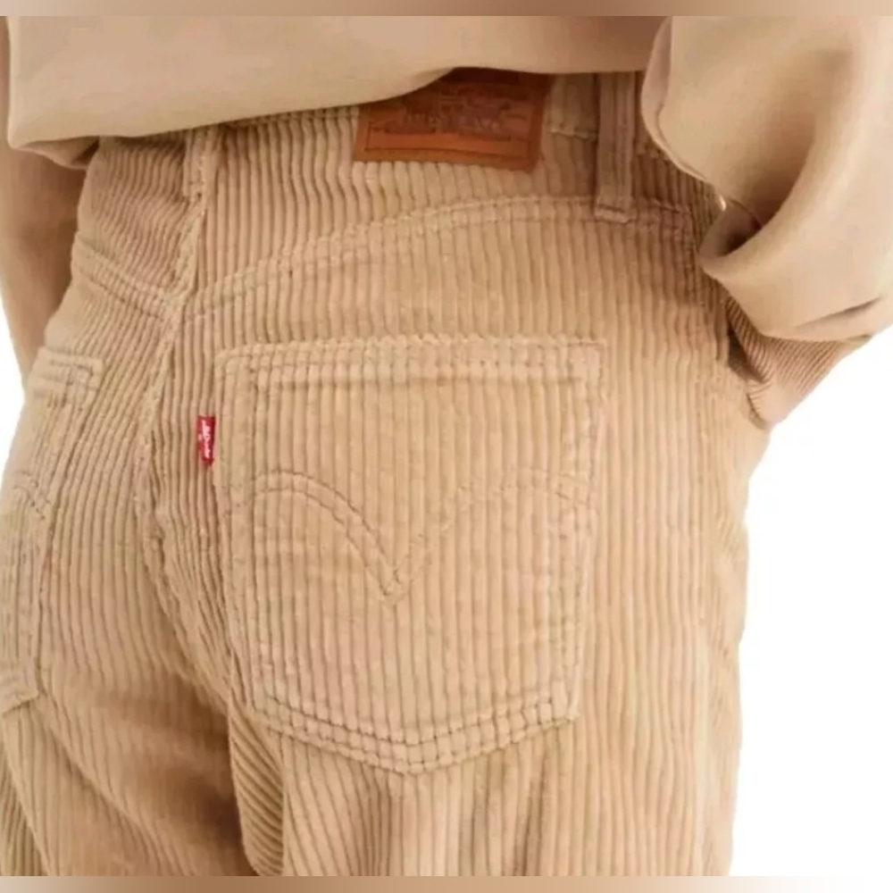 Levi's Tan Corduroy Cropped Pants